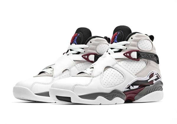 Women's Jordan 8 Retro White/Black-Neutral Grey-Beetroot (CI1236 104)