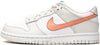 Big Kid's Nike Dunk Low White/Crimson Bliss (CW1590 101)