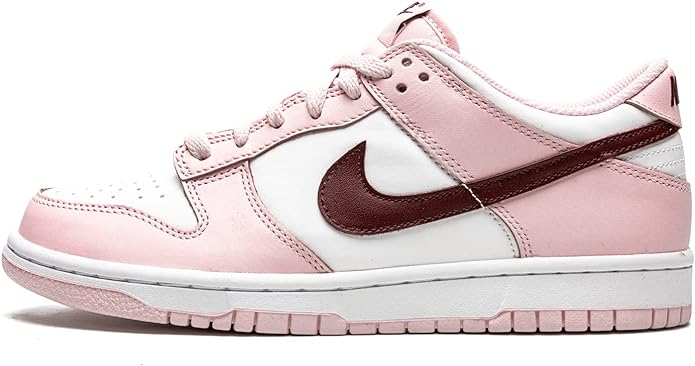 Big Kid's Nike Dunk Low Pink Foam/Dark Beetroot-White (CW1590 601)