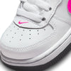 Toddler's Nike Force 1 White/Fierce Pink (CZ1691 109)