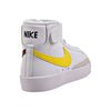 Little Kid's Nike Blazer Mid '77 White/Vivid Sulfur-Pecan (DA4087 103)