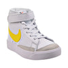 Little Kid's Nike Blazer Mid '77 White/Vivid Sulfur-Pecan (DA4087 103)