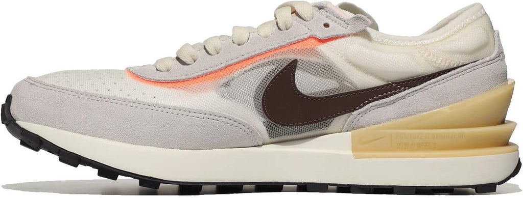 Big Kid's Nike Waffle One Natural/LT Chocolate (DC0481 103)