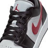 Women's Air Jordan 1 Low Wolf Grey/Gym Red-Black-White (DC0774 062)
