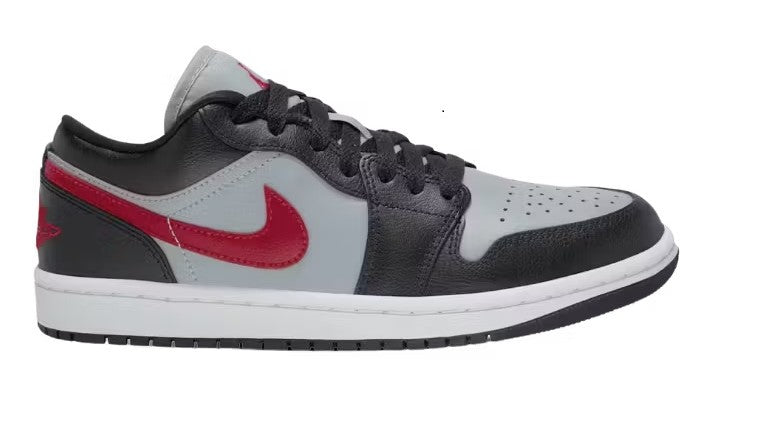 Women's Air Jordan 1 Low Wolf Grey/Gym Red-Black-White (DC0774 062)