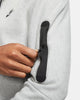 Men's Nike Sportswear Heather Gray/Black Tech Fleece Pullover Hoodie