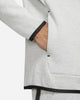Men's Nike Sportswear Heather Gray/Black Tech Fleece Pullover Hoodie