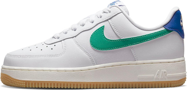 Women's Nike Air Force 1 '07 White/Stadium Green-Game Royal (DD8959 110)