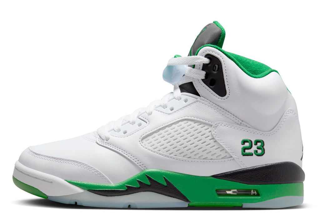 Women's Jordan 5 Retro White/Lucky Green-Black (DD9336 103)
