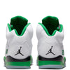 Women's Jordan 5 Retro White/Lucky Green-Black (DD9336 103)