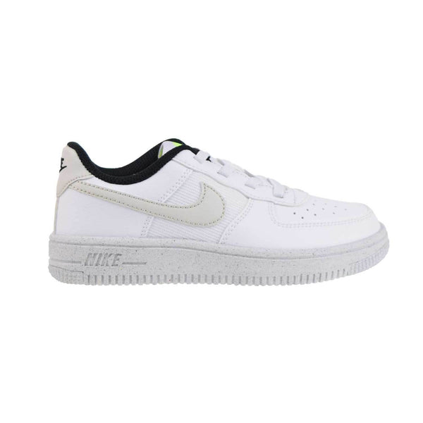 Little Kid's Nike Force 1 Crater NN Wht/Lght Bone-Volt-Blk (DH8696 101)