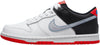 Big Kid's Nike Dunk Low White/Wolf Grey-Lt Crimson (DH9765 103)