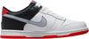 Big Kid's Nike Dunk Low White/Wolf Grey-Lt Crimson (DH9765 103)