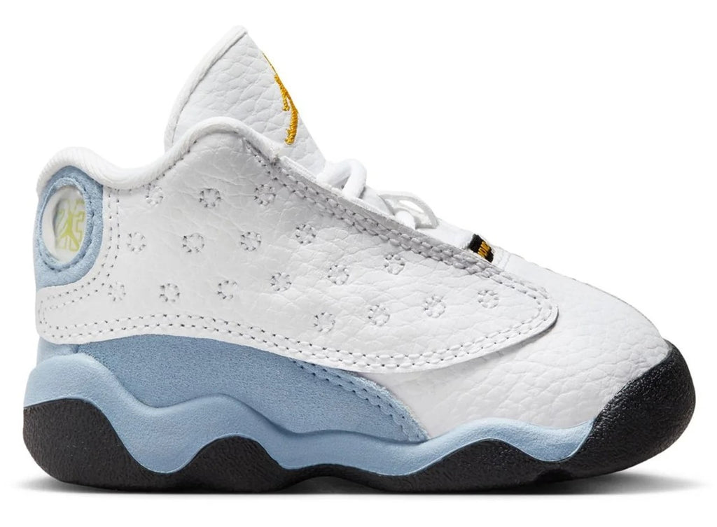 Toddler's Jordan 13 Retro White/Yellow Ochre-Blue Grey (DJ3004 170)