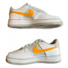 Big Kid's Nike Air Force 1 LV8 EMB White/Turq Blue-Grey Fog (DJ9993 100)