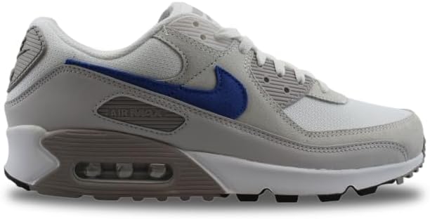 Men's Nike Air Max 90 White/Racer Blue-College Grey (DM0029 110)