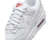 Men's Nike Air Max 90 White/White-LT Crimson (DM0029 118)