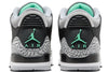 Big Kid's Jordan 3 Retro Black/Green Glow-Wolf Grey (DM0967 031)