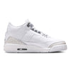 Big Kid's Jordan 3 Retro White/Metallic Silver-White (DM0967 111)