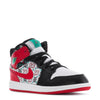 Little Kid's Jordan 1 Mid SE White/University Red-Black (DM1210 150)