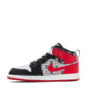 Little Kid's Jordan 1 Mid SE White/University Red-Black (DM1210 150)