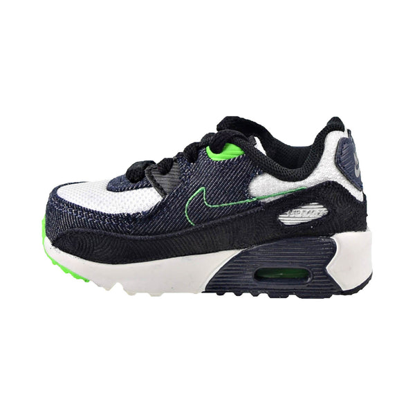 Toddler's Nike Air Max 90 LTR SE 2 Blk/Obsidian-Scream Grn (DN4378 001)