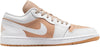 Men's Jordan 1 Low White/White-Hemp-Gum Yellow (DN6999 100)