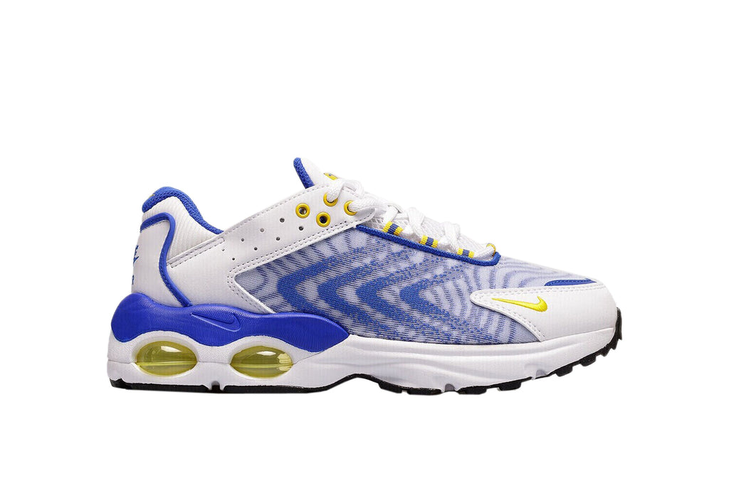 Big Kid's Nike Air Max TW White/Speed Yellow-Racer Blue (DQ0296 100)
