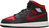 Big Kid's Jordan 1 Mid Black/Varsity Red-Summit White (DQ8423 067)
