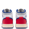 Big Kid's Jordan 1 Mid White/Deep Royal Blue (DQ8423 102)