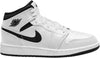 Big Kid's Jordan 1 Mid White/Black-White-Black (DQ8423 132)