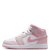 Big Kid's Jordan 1 Mid Pearl Pink/Med Soft Pink-White (DQ8423 600)
