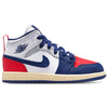 Little Kid's Jordan 1 Mid White/Deep Royal Blue (DQ8424 102)