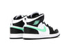 Little Kid's Jordan 1 Mid White/Green Glow-Black (DQ8424 103)