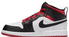 Little Kid's Jordan 1 Mid White/Gym Red-Black (DQ8424 106)