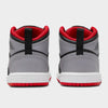 Toddler's Jordan 1 Mid Black/Cement Grey-Fire Red (DQ8425 006)
