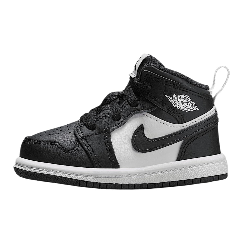 Toddler's Jordan 1 Mid Black/Off Noir-Summit White (DQ8425 010)