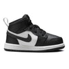 Toddler's Jordan 1 Mid Black/Off Noir-Summit White (DQ8425 010)