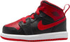 Toddler's Jordan 1 Mid Black/Fire Red-White (DQ8425 060)