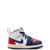 Toddler's Jordan 1 Mid White/Deep Royal Blue (DQ8425 102)