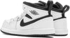Toddler's Jordan 1 Mid White/Black-White-Black (DQ8425 132)