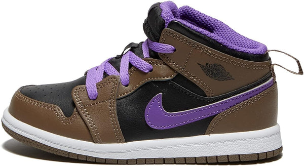 Toddler's Jordan 1 Mid Palomino/White-Wild Berry (DQ8425 215)