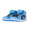 Toddler's Jordan 1 Mid University Blue/Black-White (DQ8425 401)