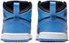 Toddler's Jordan 1 Mid University Blue/Black-White (DQ8425 401)