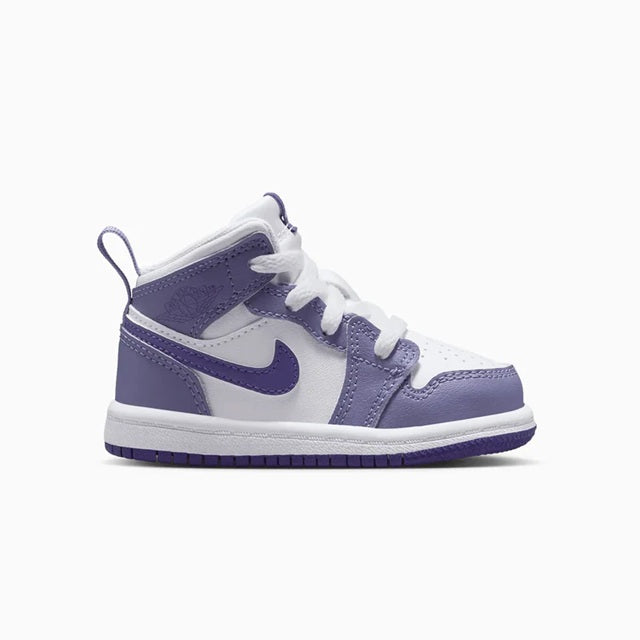 Toddler's Jordan 1 Mid Dusty Amethyst/Court Purple (DQ8425 500)