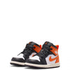 Toddler's Jordan 1 Mid Starfish/Black-White-Sail (DQ8425 801)