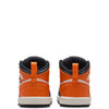 Toddler's Jordan 1 Mid Starfish/Black-White-Sail (DQ8425 801)
