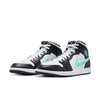 Men's Jordan 1 Mid White/Green Glow-Black (DQ8426 103)