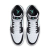 Men's Jordan 1 Mid White/Green Glow-Black (DQ8426 103)