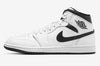 Men's Jordan 1 Mid White/Black-White-Black (DQ8426 132)